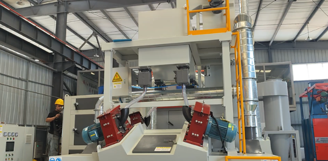 板材除銹強(qiáng)化，通過式拋丸機(jī)應(yīng)用案例